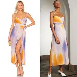 A.L.C Sienna ombre pleated dress